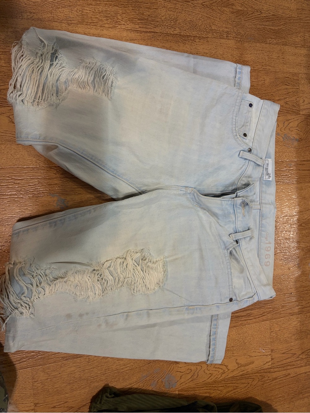GAP Light Blue Distressed Boyfriend Jeans